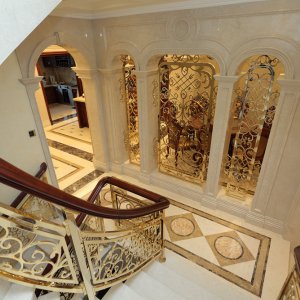 精雕铜/铝楼梯屏风287