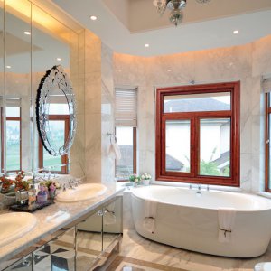 140系列窗纱一体外开玻璃，内开纱窗